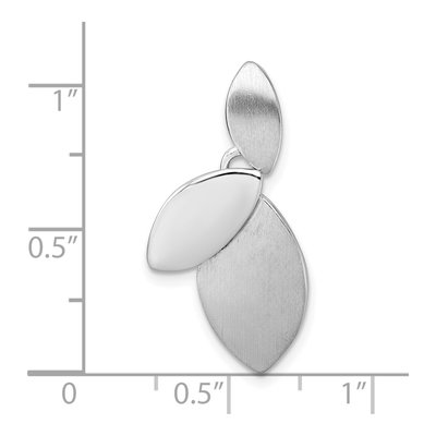 Sterling Silver Leaf Slide Pendant – view 5