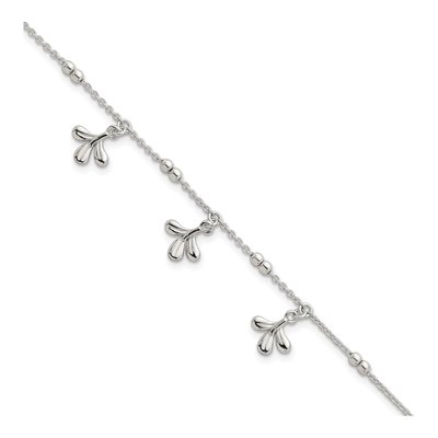 Sterling Silver Leaf Dangle Bracelet