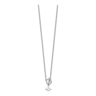 Sterling Silver Butterfly Paperclip Necklace – view 3