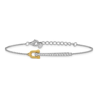 Sterling Silver CZ Bracelet – view 4
