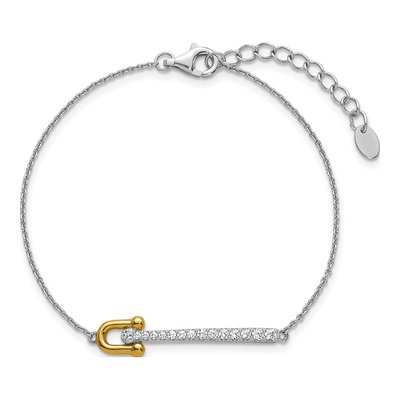 Sterling Silver CZ Bracelet – view 5