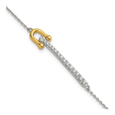 Sterling Silver CZ Bracelet