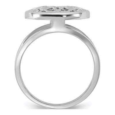 Sterling Silver Mother of Pearl Filigree Ring – view 2