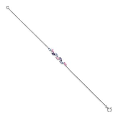 Sterling Silver CZ Bracelet – view 3