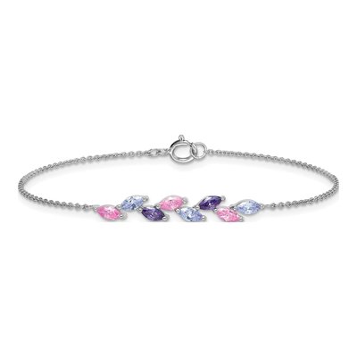 Sterling Silver CZ Bracelet – view 4
