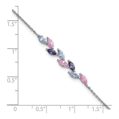 Sterling Silver CZ Bracelet – view 6