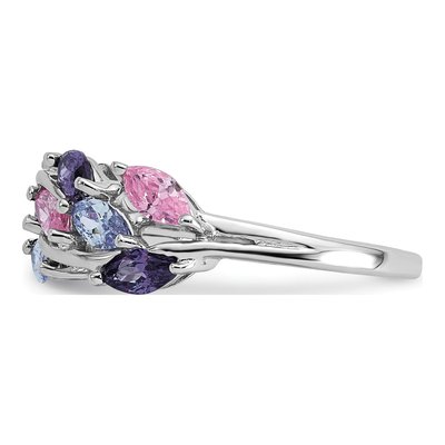 Sterling Silver CZ Marquise Ring – view 4