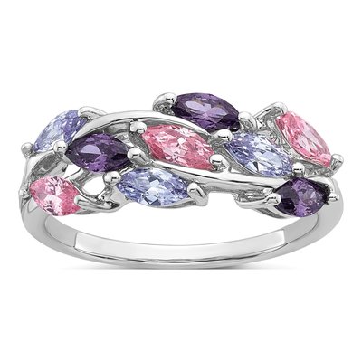 Sterling Silver CZ Marquise Ring