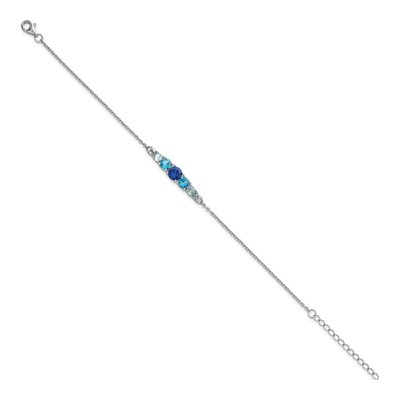 Sterling Silver CZ Bracelet – view 3