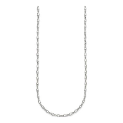Sterling Silver CZ Oval Bezel Necklace – view 3