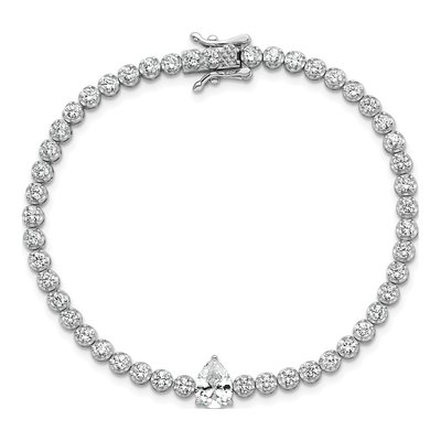 Sterling Silver CZ Tennis Bracelet – view 5