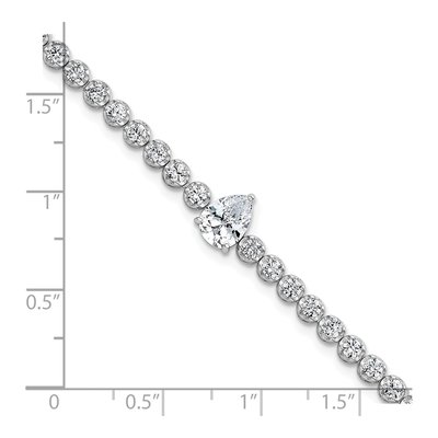 Sterling Silver CZ Tennis Bracelet – view 6