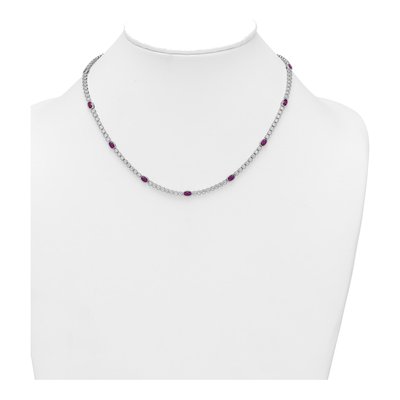 Sterling Silver CZ Necklace – view 4
