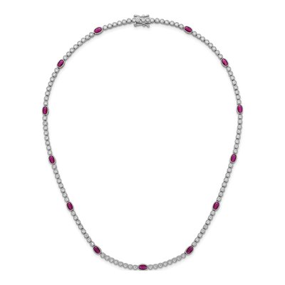 Sterling Silver CZ Necklace – view 5
