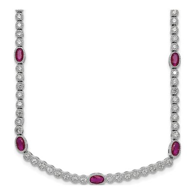 Sterling Silver CZ Necklace