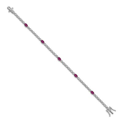 Sterling Silver CZ Bracelet – view 3