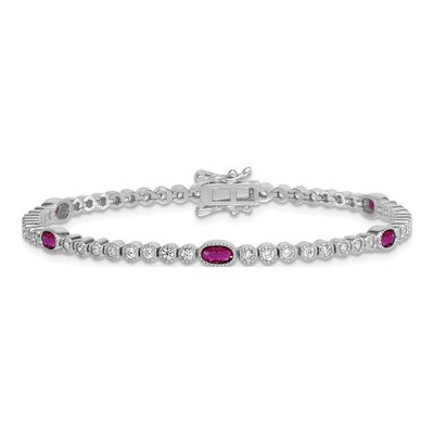 Sterling Silver CZ Bracelet – view 4