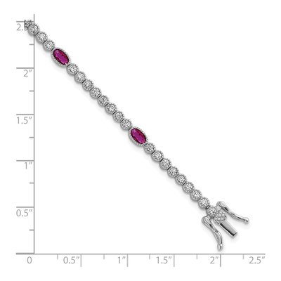 Sterling Silver CZ Bracelet – view 6
