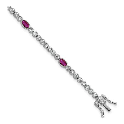 Sterling Silver CZ Bracelet