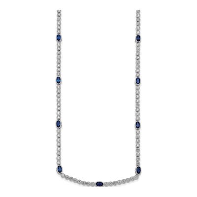Sterling Silver CZ Necklace – view 3