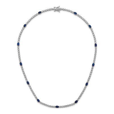 Sterling Silver CZ Necklace – view 5