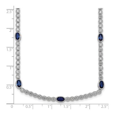 Sterling Silver CZ Necklace – view 6