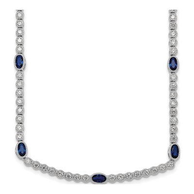 Sterling Silver CZ Necklace