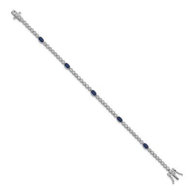 Sterling Silver CZ Bracelet – view 3