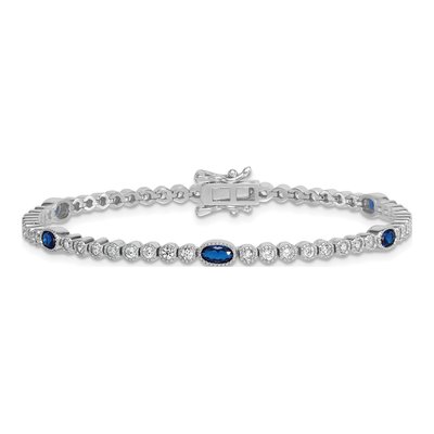 Sterling Silver CZ Bracelet – view 4