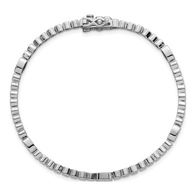 Sterling Silver CZ Bracelet – view 5