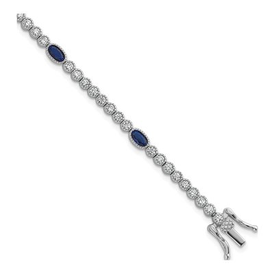 Sterling Silver CZ Bracelet