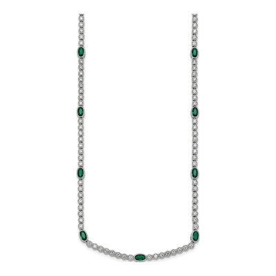 Sterling Silver CZ Necklace – view 3