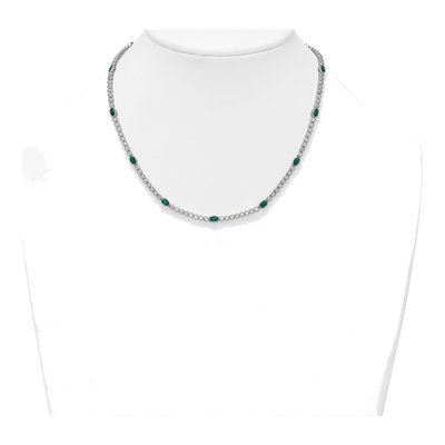 Sterling Silver CZ Necklace – view 4