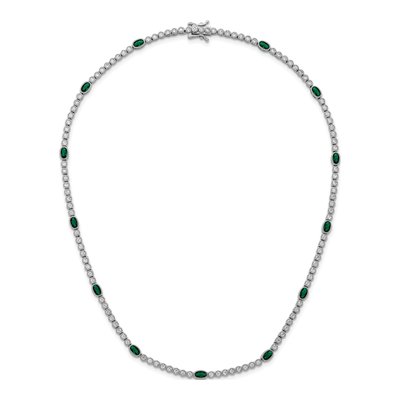 Sterling Silver CZ Necklace – view 5