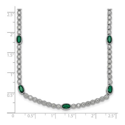 Sterling Silver CZ Necklace – view 6