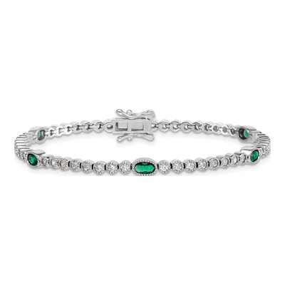 Sterling Silver CZ Bracelet – view 4