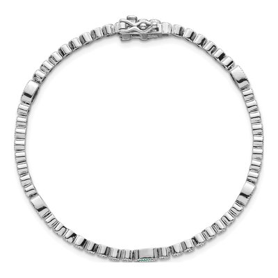 Sterling Silver CZ Bracelet – view 5
