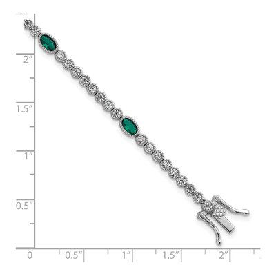 Sterling Silver CZ Bracelet – view 6