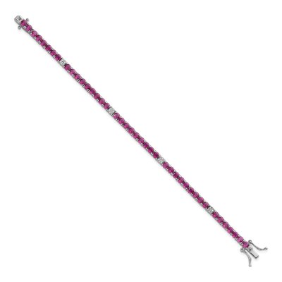 Sterling Silver CZ Tennis Bracelet – view 3