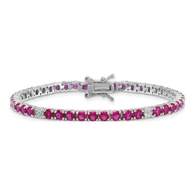 Sterling Silver CZ Tennis Bracelet – view 4