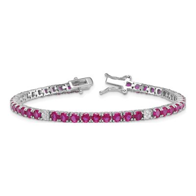 Sterling Silver CZ Tennis Bracelet – view 6