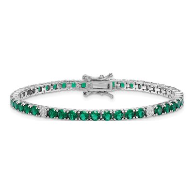 Sterling Silver CZ Bracelet – view 4