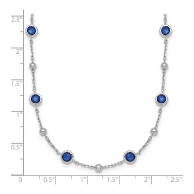 Sterling Silver CZ Bezel Necklace – view 6