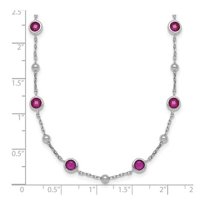 Sterling Silver CZ Bezel Necklace – view 6