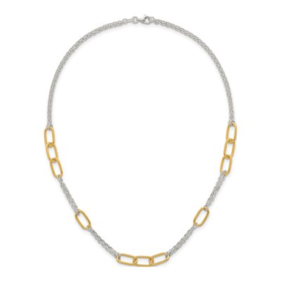 Sterling Silver 1.7mm Fancy Double Link Chain – view 5