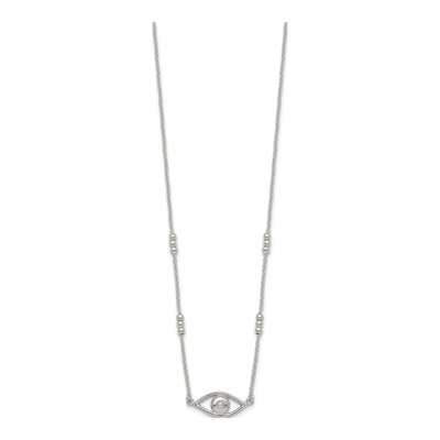 Sterling Silver Evil Eye Necklace – view 3