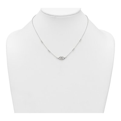 Sterling Silver Evil Eye Necklace – view 4