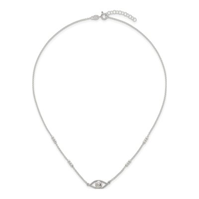 Sterling Silver Evil Eye Necklace – view 5