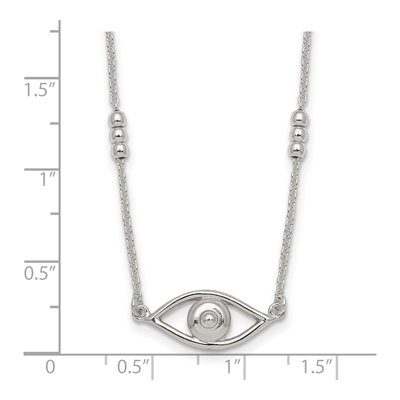 Sterling Silver Evil Eye Necklace – view 6