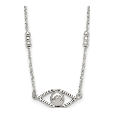 Sterling Silver Evil Eye Necklace